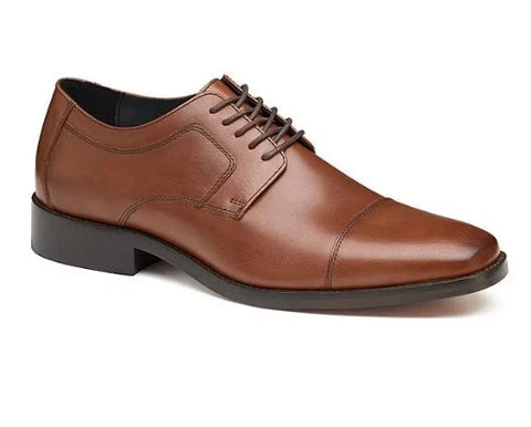 Johnston & Murphy Men's Brown Novick Cap Toe Wide Leather Casual Shoes | Johnston & Murphy In Lebanon