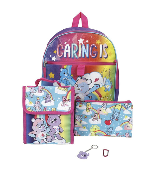 Bioworld Care Bears Backpack, 5 Piece S Purple ONE SIZE ABB104