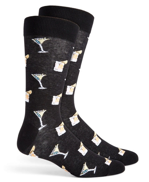 Club Room Men's Black Cocktail Crew Socks | Club Room  In Lebanon