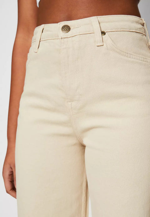 Lee Women's Beige Stella A Line Ultra Hi Waist Jeans | Lee In Lebanon