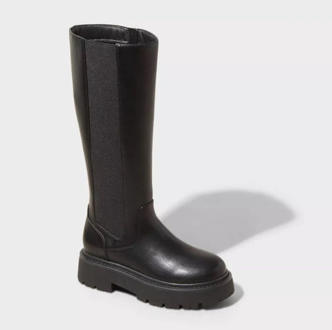 Wild Fable Women's Black Chelsea Tall Boots |Wild Fable In Lebanon