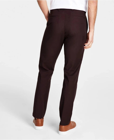 Michael Kors Men's Brown Classic Fit Performance Trousers | Michael Kors In Lebanon