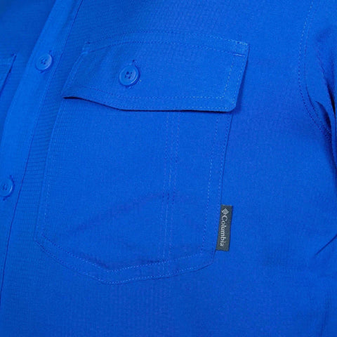 Columbia Men's Bright Indigo Short Sleeve Woven Shirt | Columbia In Lebanon