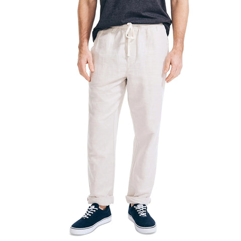 Nautica Men's Wheat Flax Classic-Fit Elastic Drawstring Linen Pant | Nautica  In Lebanon