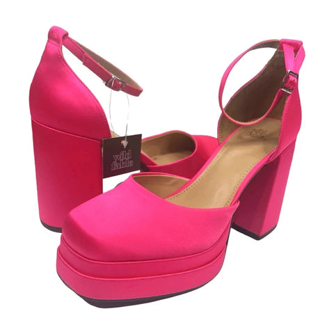 Wild Fable Pink Bianca Heel Platform Pumps | Wild Fable In Lebanon