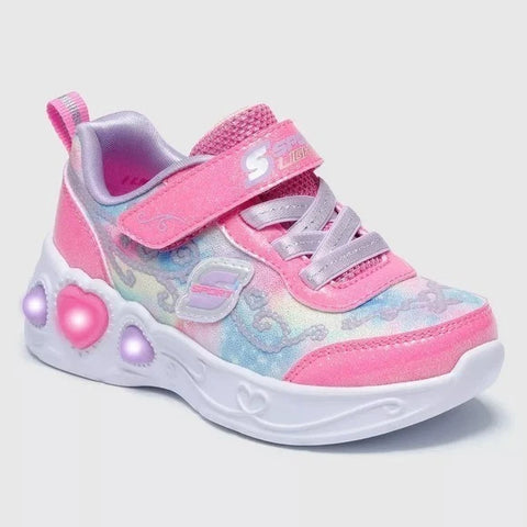 Skechers Baby Girl's Pink Clara Light Up Sneakers | Skechers In Lebanon