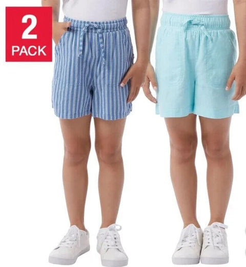 32 Degree Girl's 2-Pack Linen Shorts |32 Degree In Lebanon