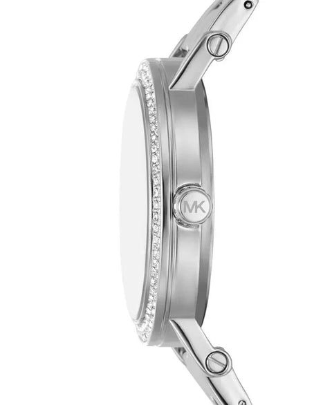 Michael kors Women's Corey Three-Hand Silver-Tone Alloy Watch |Michael kors In Lebanon