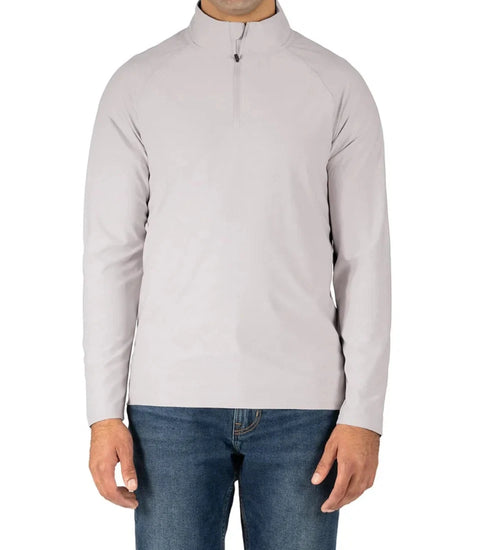 Gerry Men's Light Grey Active Quarter Zip Top Blouse | Gerry In Lebanon