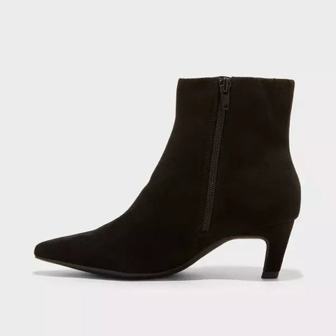 Universal Thread Women's Black Taylor Kitten Heel Ankle Boots | Universal Thread In Lebanon
