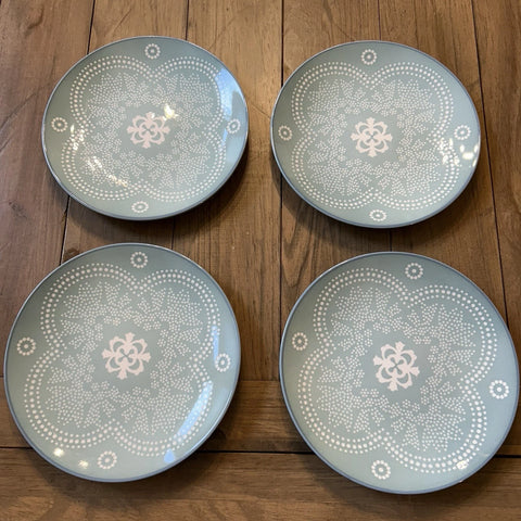 Baum Phara Sky Aqua Pack Of 4 Salad Plates | Baum In Lebanon