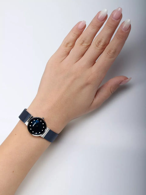 Bering Women's Navy Blue Classic Steel Bracelet Watch|Bering in Lebanon