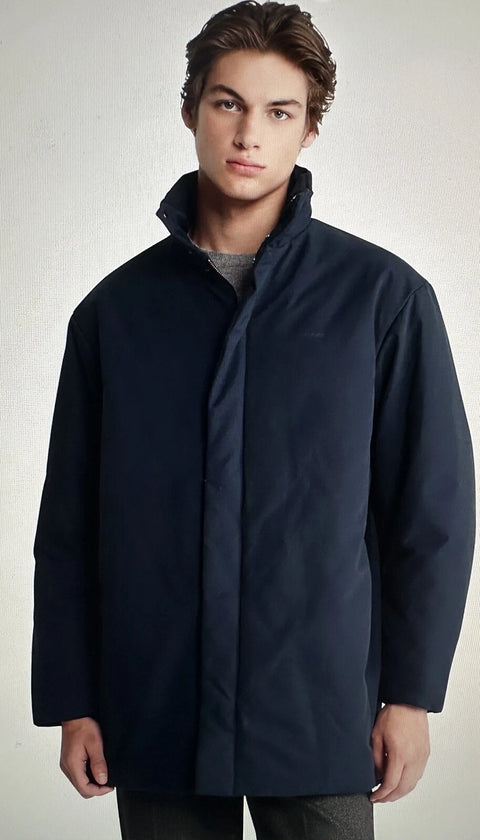 Calvin Klein Men's Navy Nylon Blend Over Coat | Calvin Klein In Lebanon