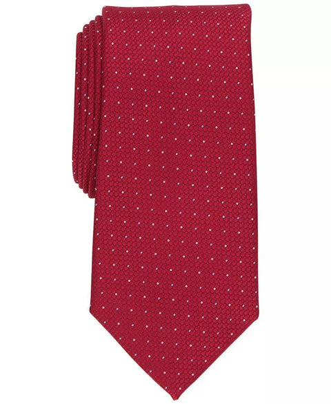 Club Room Mens Bower Dot Tie Burgundy OS ABL100 SHR