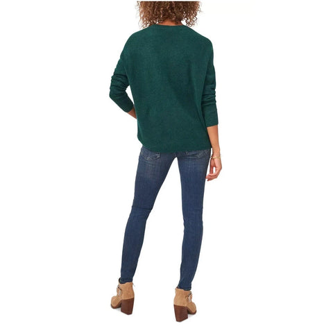 Vince Camuto Women's Dark Green Crew Neck Sweatshirt | Vince Camuto In Lebanon