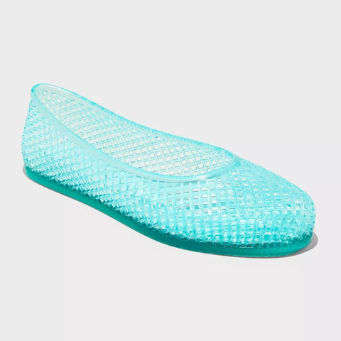 Wild Fable Women's Turquoise Green Isabella Jelly Flats | Wild Fable In Lebanon