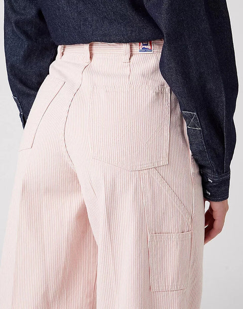 Wrangler Women's Pink Hickory Striped Casey Jones Carpenter Jeans | Wrangler In Lebanon