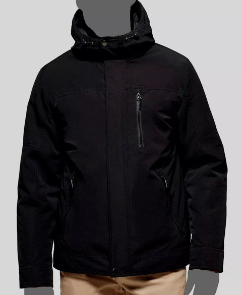 Club Room Men's Black 3-in-1 Hooded Full-Zip Parka Jacket | Club Room In Lebanon