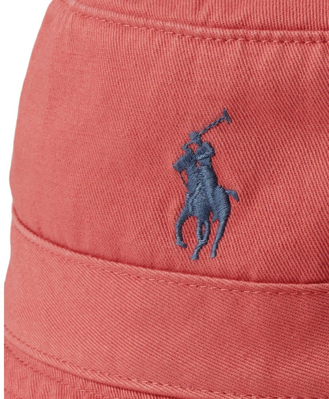 Polo Ralph Lauren Red Cotton Chino Bucket Hat | Polo Ralph Lauren In Lebanon