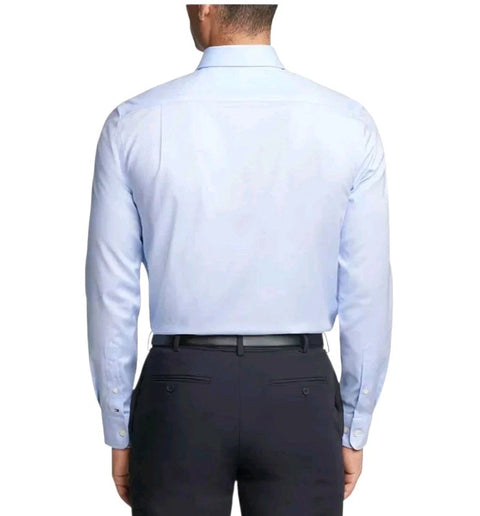 Tommy Hilfiger Men's Light Blue TH Flex Regular Fit Stretch Dress Shirt | Tommy Hilfiger In Lebanon