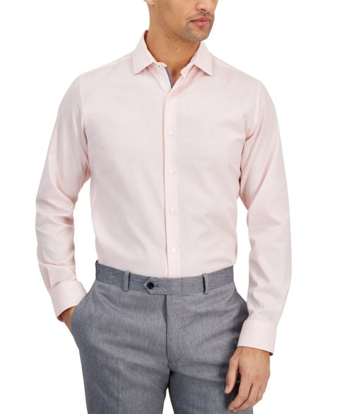 Bar III Men's Pink Slim-Fit Stretch Diamond Dobby Dress Shirt | Bar III In Lebanon