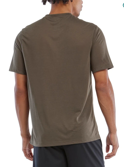 Reebok Men's Olive Green Vector Logo Performance Graphic T-Shirt |Reebok In Lebanon