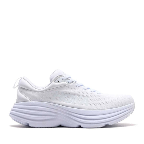Hoka Men's White Bondi 8 Sneakers | Hoka In Lebanon