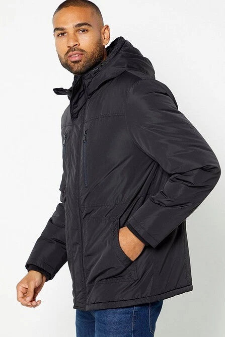 Inside Men's Black Hooded Insulated Jacket | Inside In Lebanon