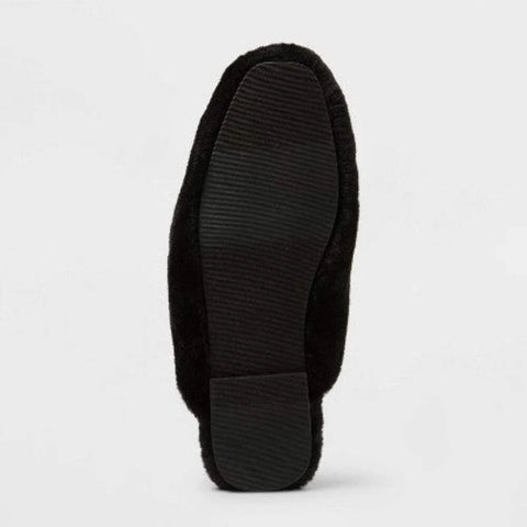 Universal Thread Women's Black Cozy Alpine Kylar Mule Slippers | Universal Thread In Lebanon