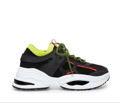 Steve Madden Women's Black Synthetic Fontina Sneakers |Steve Madden In Lebanon