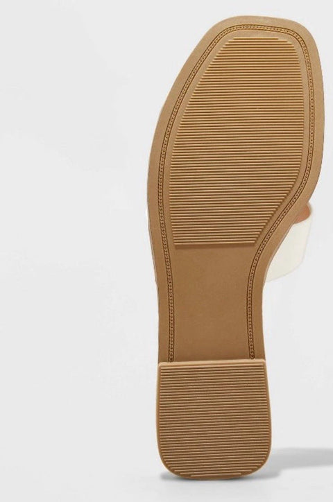 A New Day Women's White Nina Wide Width H-band Slide Slippers | A New Day In Lebanon