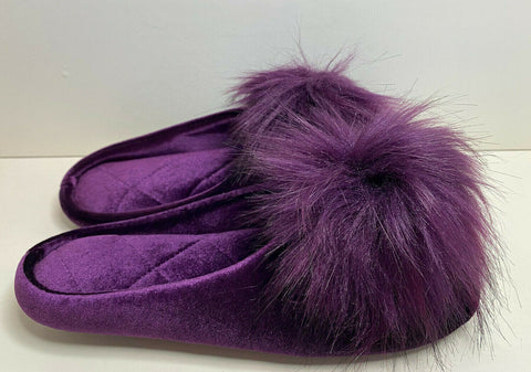 I.N.C Women's Purple Slipper  ACS97(shoes 61,63)