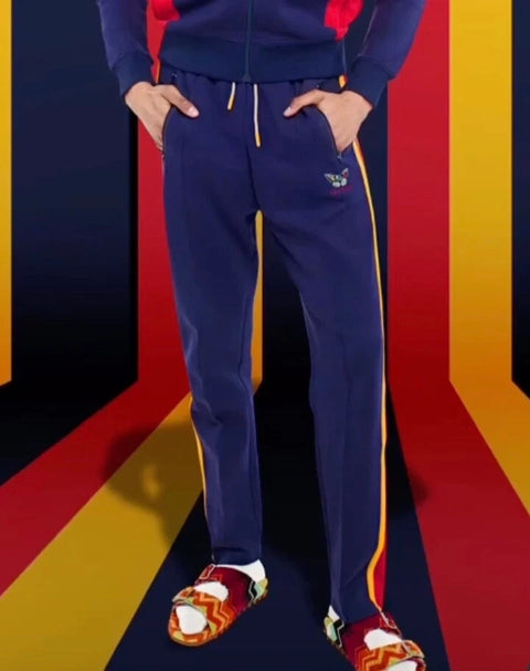 Agtawh Men's Navy Multi Striped fit Sweatpants |Agtawh In Lebanon