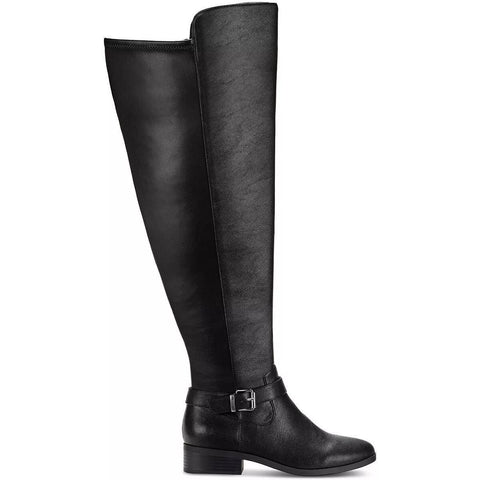 Style&Co Women's Black Charlaa Leather Over-The-Knee Boots |Style&Co In Lebanon
