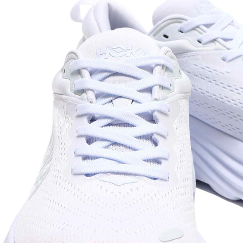 Hoka Men's White Bondi 8 Sneakers | Hoka In Lebanon