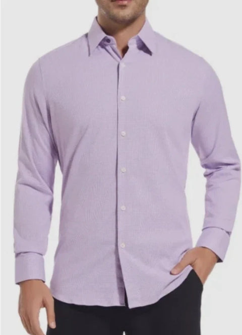 Duchamp London Men's Purple Long Sleeve Slim Fit Shirt |Duchamp London In Lebanon