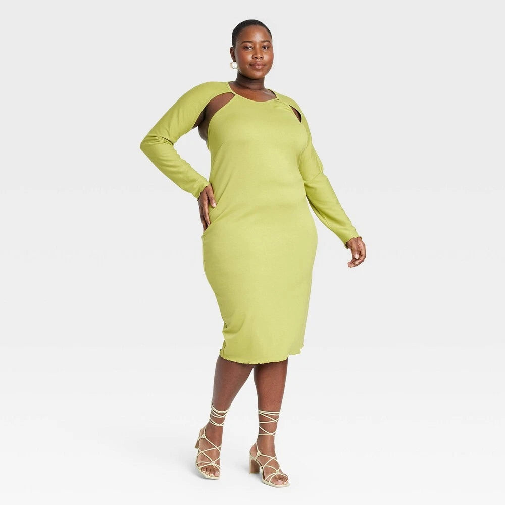 Black History Month Women's Green Long Sleeve Cut Out | Black History Month in Lebanon