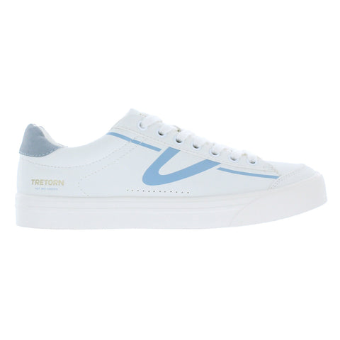 Brand New Tretorn Ladies' Hopper Sneaker Memory Foam Insole Padded Collar (White/Blue)