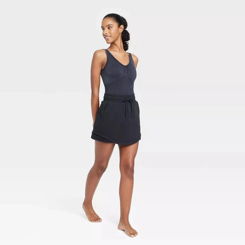 JoyLab Women's Black Seamless Short Bodysuit | JoyLab In Lebanon