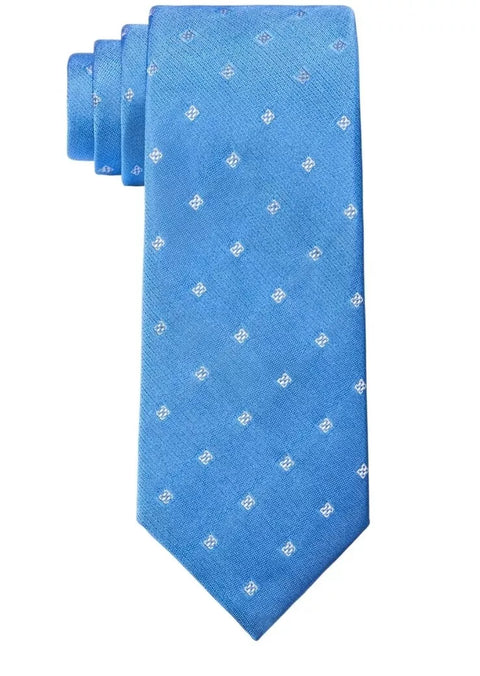 Calvin Klein Mens Linked Slim Geo Tie Blue ONE SIZE ABL166 SHR