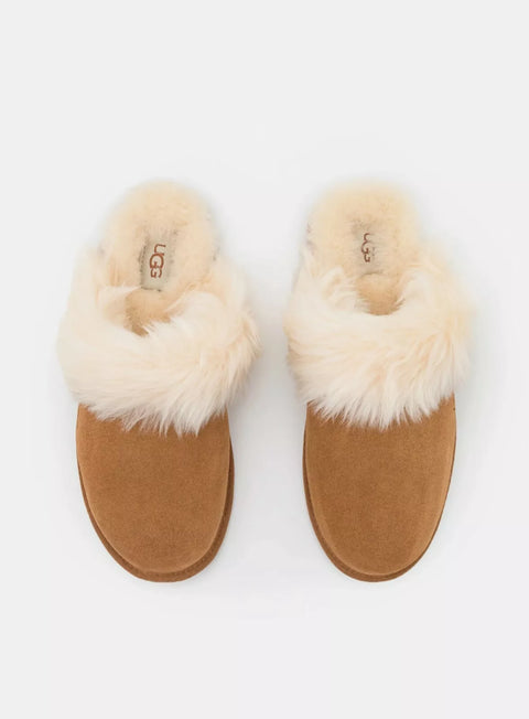 UGG Women's Camel Fur Iside W Scuff Sis Slippers | UGG In Lebanon