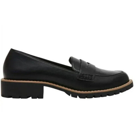Dolce Vita Crisp Slip-On Lug Loafers Black