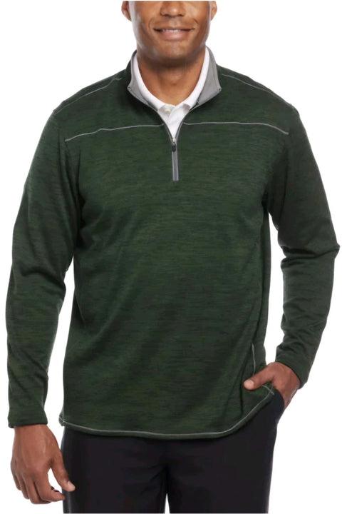 Pebble Beach Men's Green Dry-Lux Performance 1/4 Zip Blouse | Pebble Beach In Lebanon