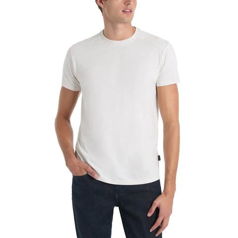 Kenneth Cole Men's Light Grey Stretch T-Shirt Slim Fit Organic Cotton Blend | Kenneth Cole In Lebanon