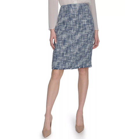 Calvin Klein Women’s Cream Multi Tweed A-Line Midi Skirt | Calvin Klein In Lebanon