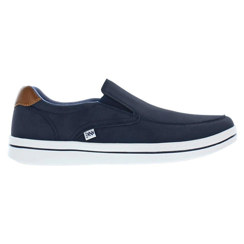 Brand New Izod Mens Barlow Sneaker Slip On Shoe Navy Blue