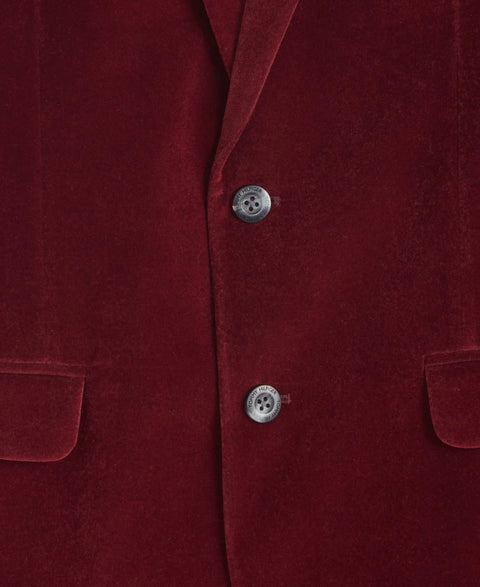 Tommy Hilfiger Boy's Dark Red Velvet Blazer | Tommy Hilfiger In Lebanon