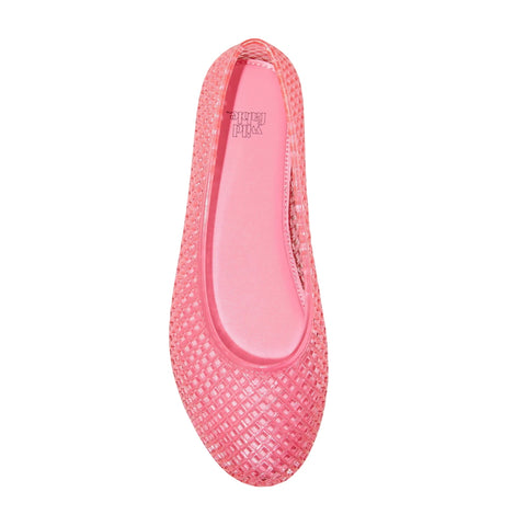 Wild Fable Women's Pink Isabella Jelly Flats | Wild Fable In Lebanon
