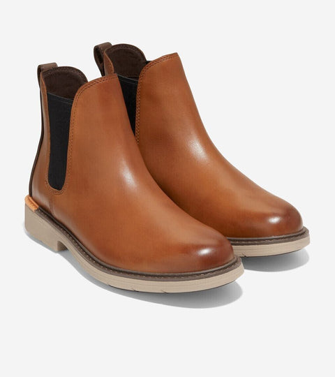 Cole Haan Men's Camel  Leather Chelsea Boot ACS241(shoes 61)