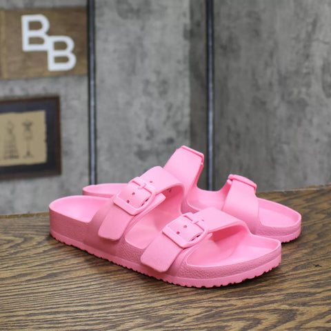 Shade & Shore Women's Pink Flat Slippers | Shade & Shore In Lebanon